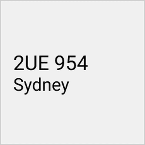 2UE 954 Sydney AM
